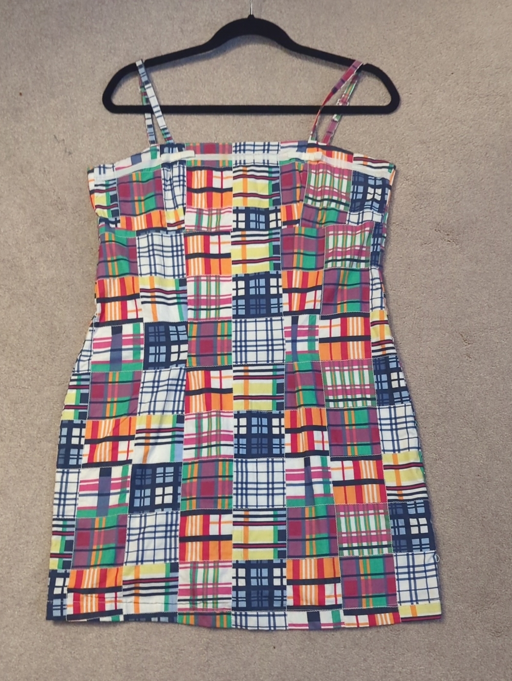 JBM Sport Women’s Multi-Color Plaid Sundress Size M
